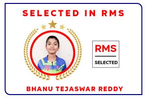 bhanu tejaswar reddy selected in RMS